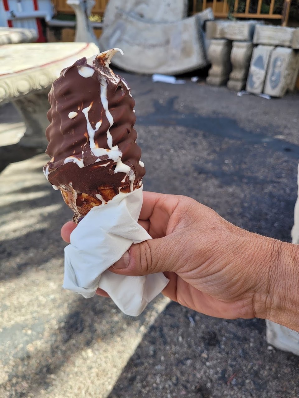 Soft Serve Ice Cream Cone Dipped Chocolate